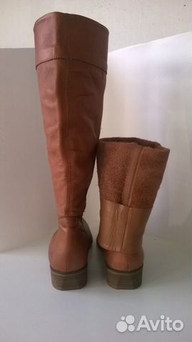 Сапоги Pull and Bear нат. кожа б. у