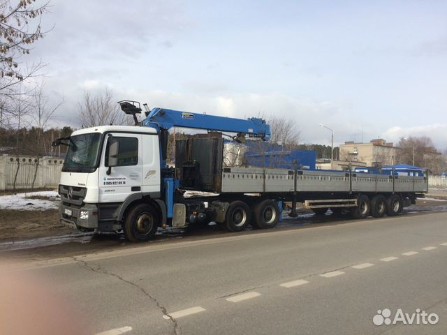 Манипулятор 20 тонн с полуприцепом, длинномер Манипулятор 20 тонн с полуприцепом, длинномер