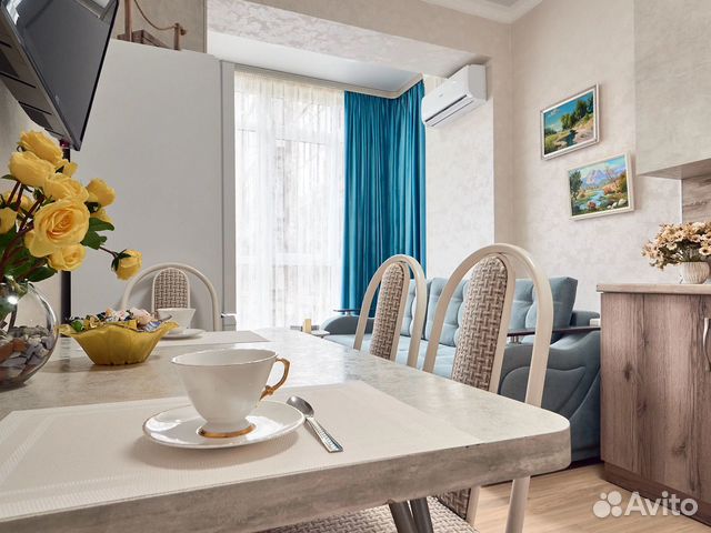 

1-к. квартира, 45 м², 2 кровати