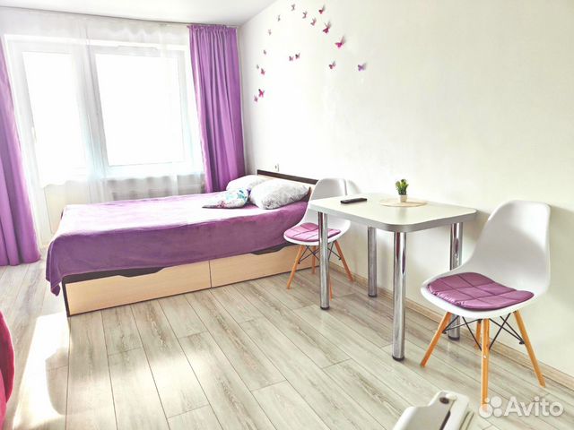 

Квартира-студия, 27 м², 2 кровати