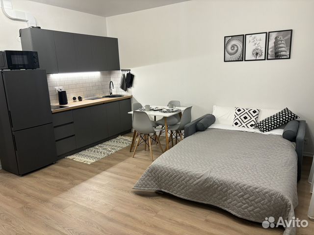 

Квартира-студия, 27 м², 2 кровати