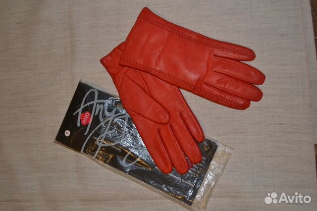 Новые натур кожаные перчатки р8