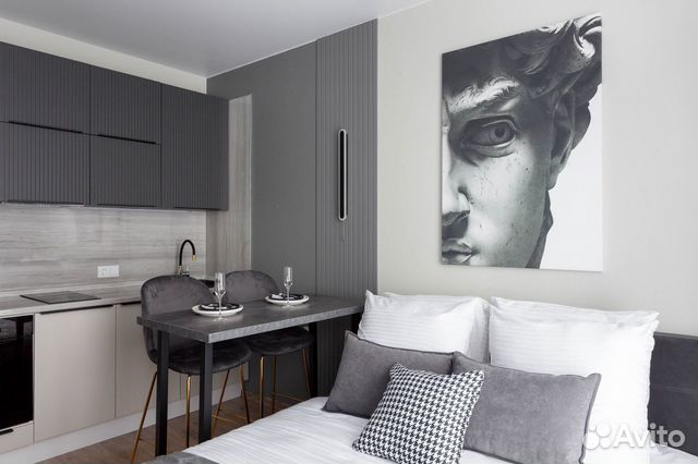 

Квартира-студия, 25 м², 2 кровати