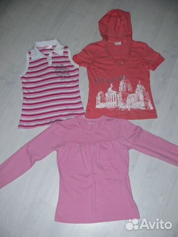 Кофта и футболки 146 размер пакет состояние новых