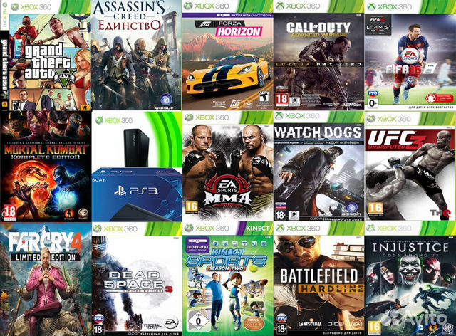 Xbox 360 и PS 3 - Разные игры для игровой консоли