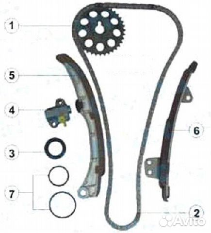 замена цепи грм тойота 2 nz