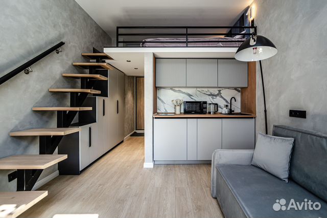 

Квартира-студия, 19 м², 2 кровати