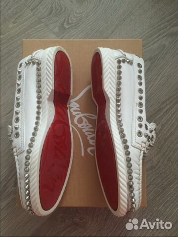 Женские ботиночки с шипами Christian Louboutin