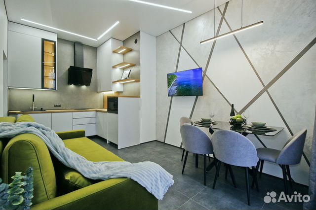

1-к. квартира, 45,5 м², 2 кровати