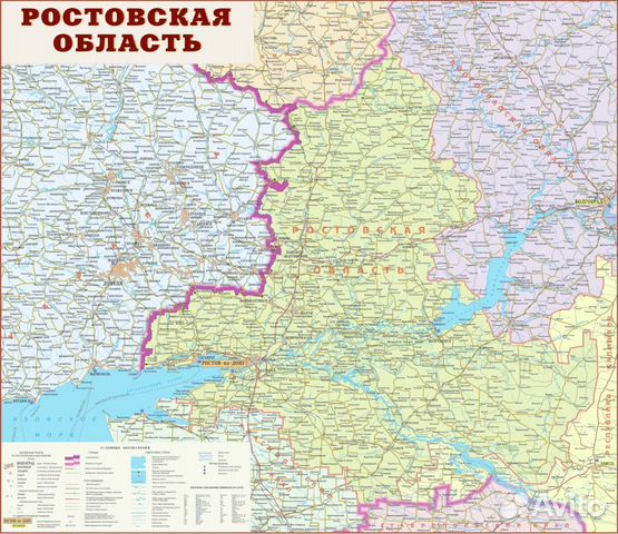 Карта ростовской области и украины