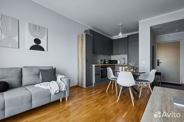 

1-к. квартира, 45 м², 2 кровати
