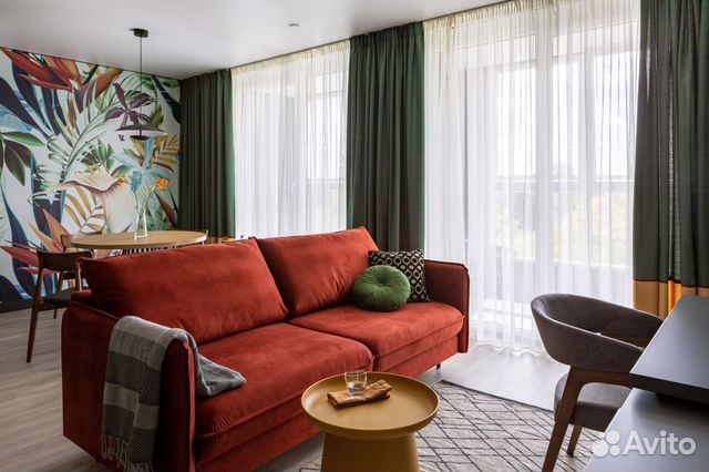 

Квартира-студия, 50 м², 2 кровати