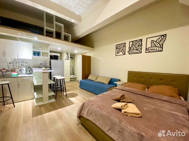 

Квартира-студия, 30 м², 4 кровати