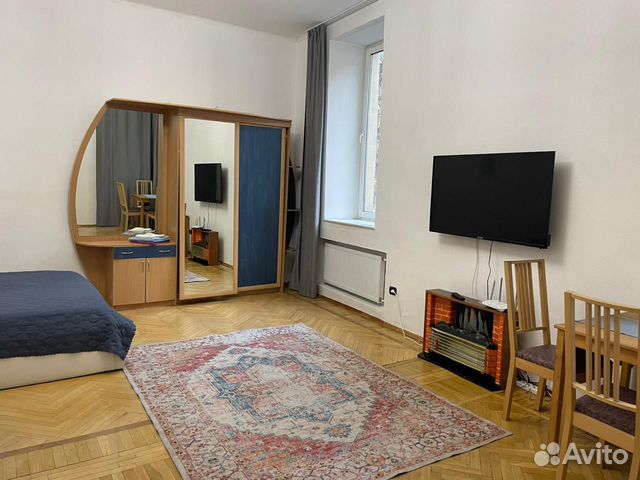 

1-к. квартира, 45 м², 2 кровати