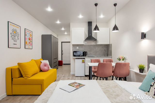 

Квартира-студия, 30 м², 2 кровати