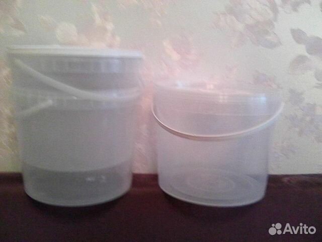 Ведерки пластиковые новые