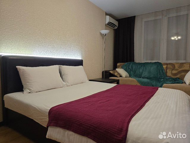 

1-к. квартира, 42 м², 2 кровати