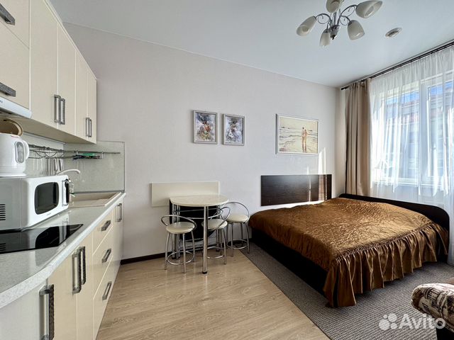 

Квартира-студия, 27 м², 2 кровати