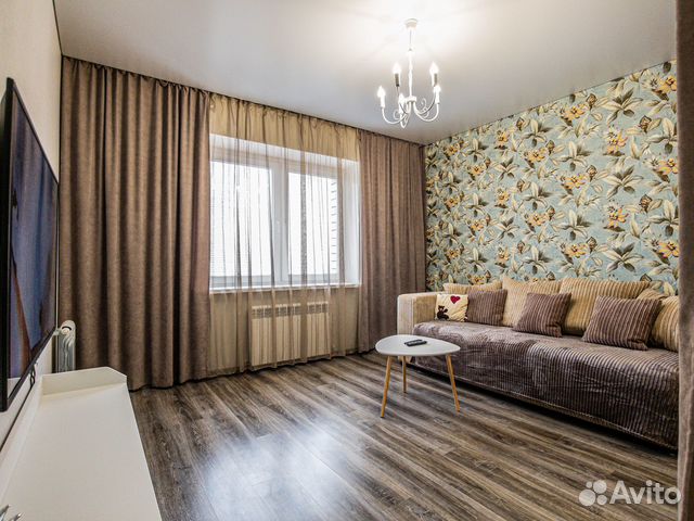 

1-к. квартира, 44 м², 2 кровати