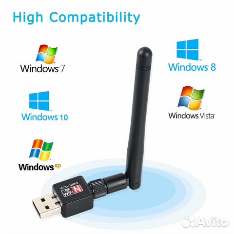 Беспроводной USB Wi-Fi 150 Мбит 2dBi Wifi адаптер