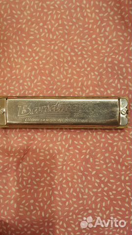 Винтажная губная гармошка Bandmaster tremolo