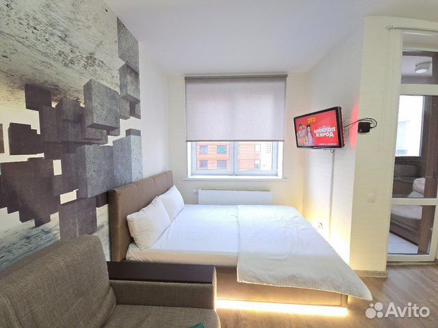

Квартира-студия, 35 м², 2 кровати