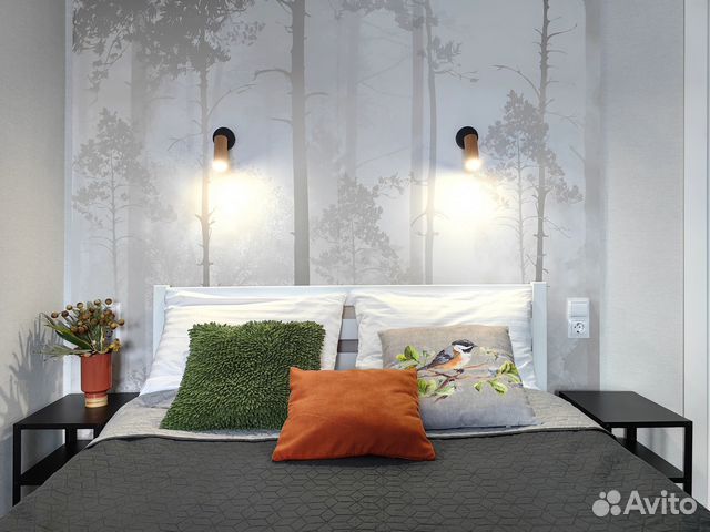 

1-к. квартира, 39 м², 2 кровати