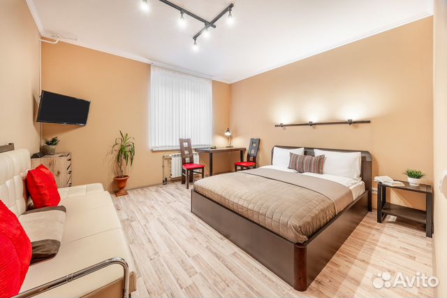 

1-к. квартира, 38 м², 2 кровати