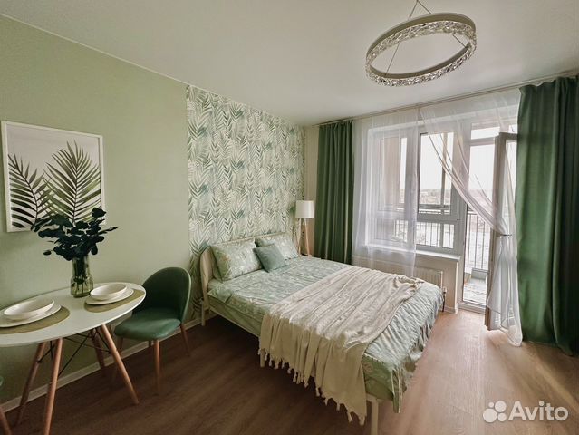 

Квартира-студия, 27 м², 2 кровати