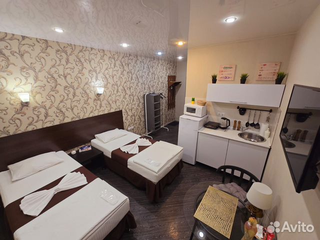 

Квартира-студия, 23 м², 2 кровати