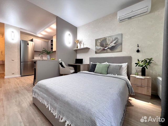 

Квартира-студия, 29 м², 2 кровати