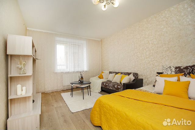 

1-к. квартира, 43 м², 2 кровати