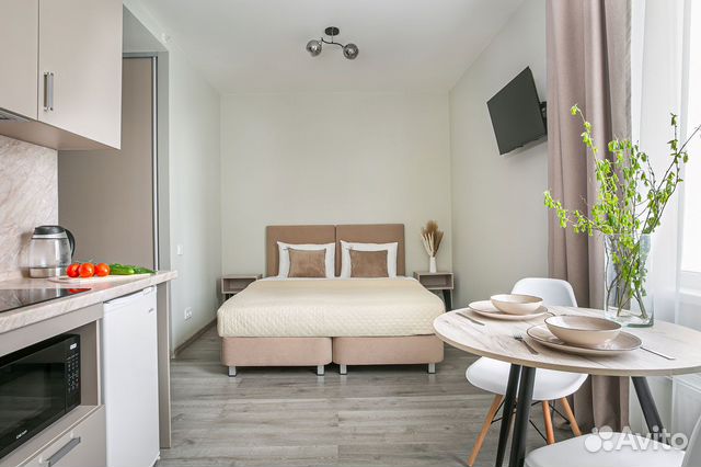 

Квартира-студия, 30 м², 2 кровати