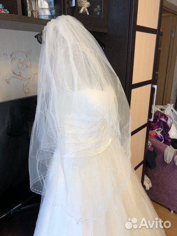 Свадебное платье с фатой и подъюбником To be Bride Свадебное платье с фатой и подъюбником To be Bride