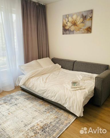 

Квартира-студия, 27 м², 2 кровати