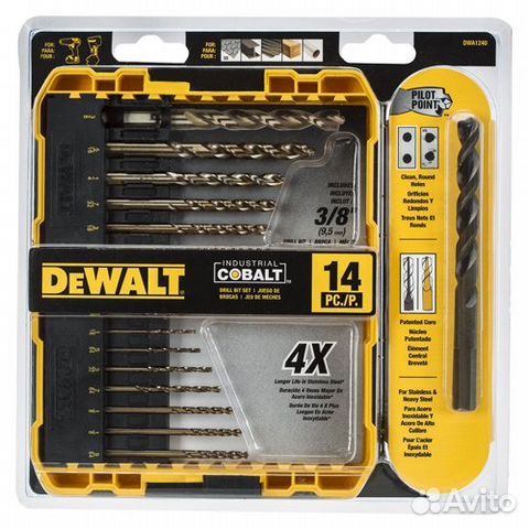 Набор кобальтовых сверел Dewalt DWA1240
