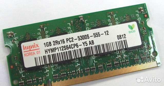 SO-dimm DDR2 PC6400 SAMSUNG DDR2 1GB, Hynix