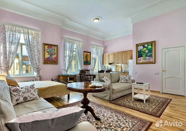 

Квартира-студия, 54,4 м², 3 кровати