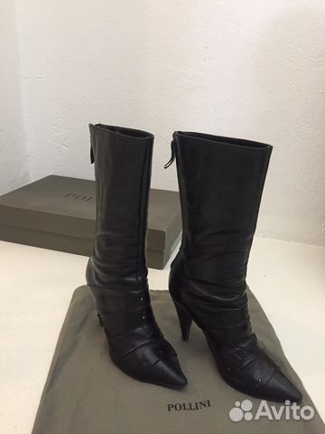 Сапоги Pollini, оригинал, кожа Сапоги Pollini, оригинал, кожа