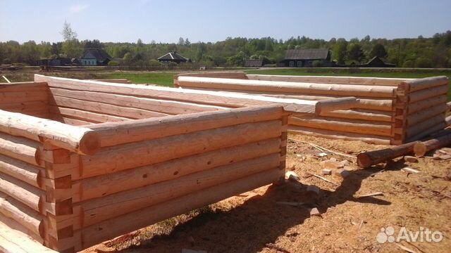 Сруб 4x5+ 2 с верандой из зимнего леса