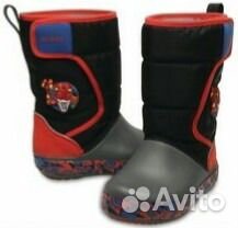 Новые мигающие дутики crocs, оригинал, до -15 С