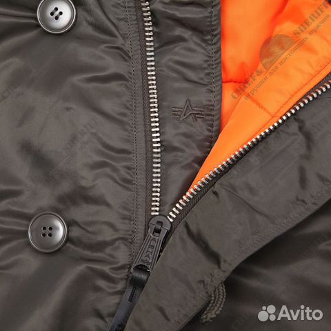 Новая парка Alpha Industries slim Fit N-3B серая Новая парка Alpha Industries slim Fit N-3B серая