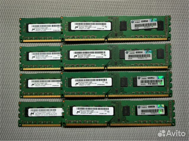 Оперативная память DDR3 2GB, 4GB, 8GB, Micron