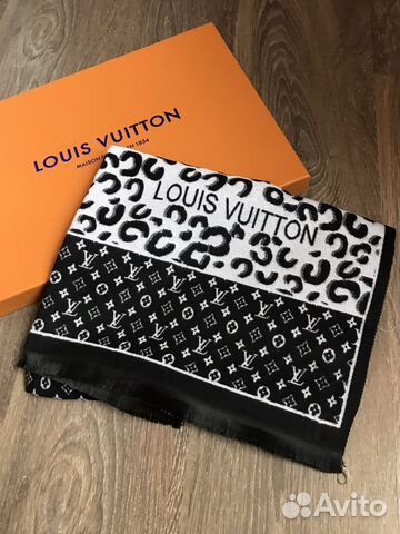 Шарф Louis Vuitton леопардовый