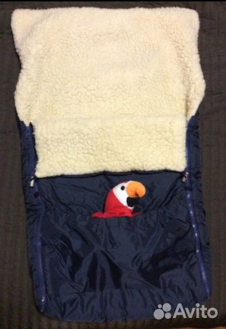 Меховой конверт из овчины+муфта