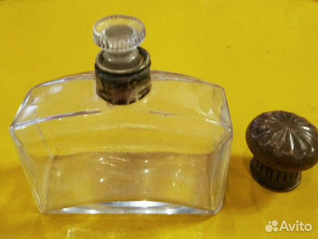 Старинный флакон пудреница русалка и др