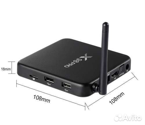 Приставка смарттв X98 Pro Smart TV Box + пульт G10
