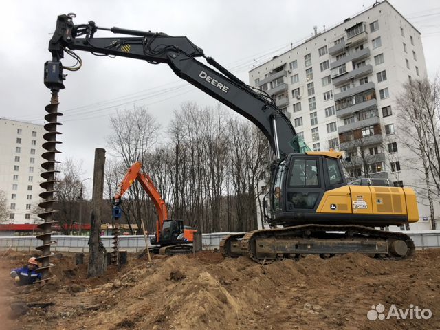 Аренда буровой с вибропогружателем на гусеницах