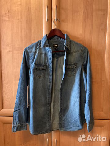 Джинсовая рубашка H&M Джинсовая рубашка H&M