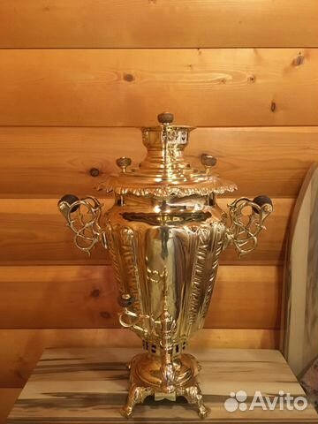 Самовар угольный на дровах 7 л Тулпатрон завод